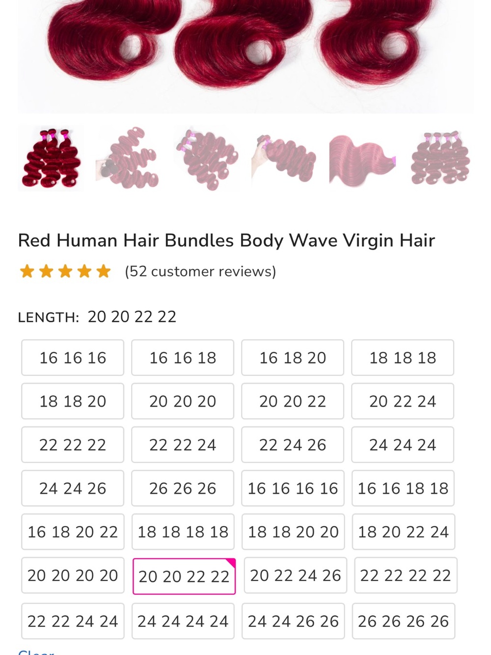 Red Body Wave Virgin Human Hair Bundles - Vibrant Red
